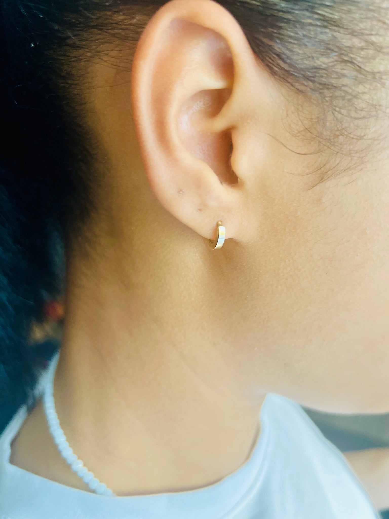 9ct Yellow Gold Hinged Earrings - Barrett Jewellery