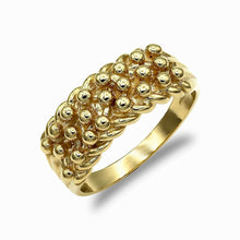 9ct Gold 3 Row Keeper Ring - BARRETT JEWLLEWERY