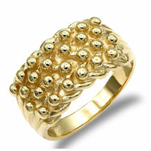 9ct Gold 4 Row Keeper Ring - BARRETT JEWLLEWERY
