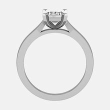 0.30CT- VSI Emerald Cut Diamond Platinum Ring - BARRETT JEWELLERY