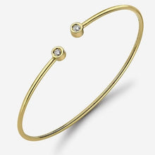 18ct Solid Gold Diamond Bangle - BARRETT JEWELLERY