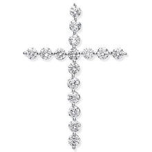 18ct White Gold Diamond Crucifix Pendant 0.75ct - BARRETT JEWELLERY