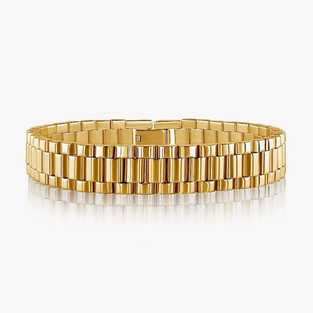 9ct Gold Ladies/ Babys Watch Strap Style Bracelet -BARRETT JEWELLERY