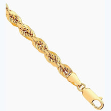 9ct Gold Semi Solid 4.5mm Diamond Cut Rope Chain- BARRETT JEWELLERY