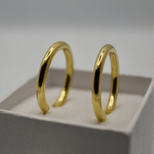 18ct Gold Traditional Hoop Earrings 27mmx27mm- BARRETT JEWELLERY