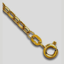 9ct Gold Diamond Cut Belcher Anklet - BARRETT JEWELLERY