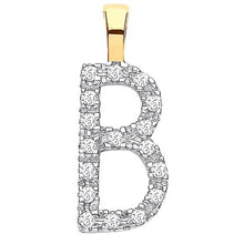 9ct Gold Diamond personalised Initial 0.10ct-BARRETT JEWELLERY
