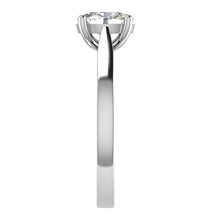 18ct White Gold Oval Diamond Solitaire Ring 0.30ct - BARRETT JEWELLERY