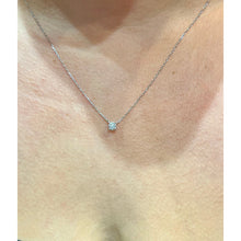 Platinum 950 Diamond Solitaire Pendant & Chain 0.30ct -BARRETT JEWELLERY