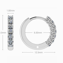 18ct White Gold Diamond Earring Huggies 0.23ct - BARRETT JEWELLERY