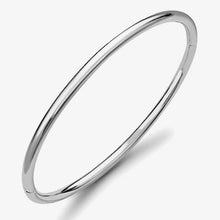9ct Solid White Gold Bangle - BARRETT JEWELLERY