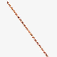 9ct Rose Gold 5.2mm Diamond Cut Rope Chain -BARRETT JEWELLERY