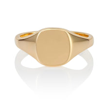 9ct Gold Medium Square Signet Ring- BARRETT JEWELLERY