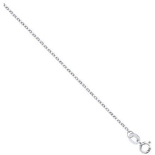 9ct White Gold Diamond Cut Trace Chain For Everyday Wear - BARRETT JEWELLERY