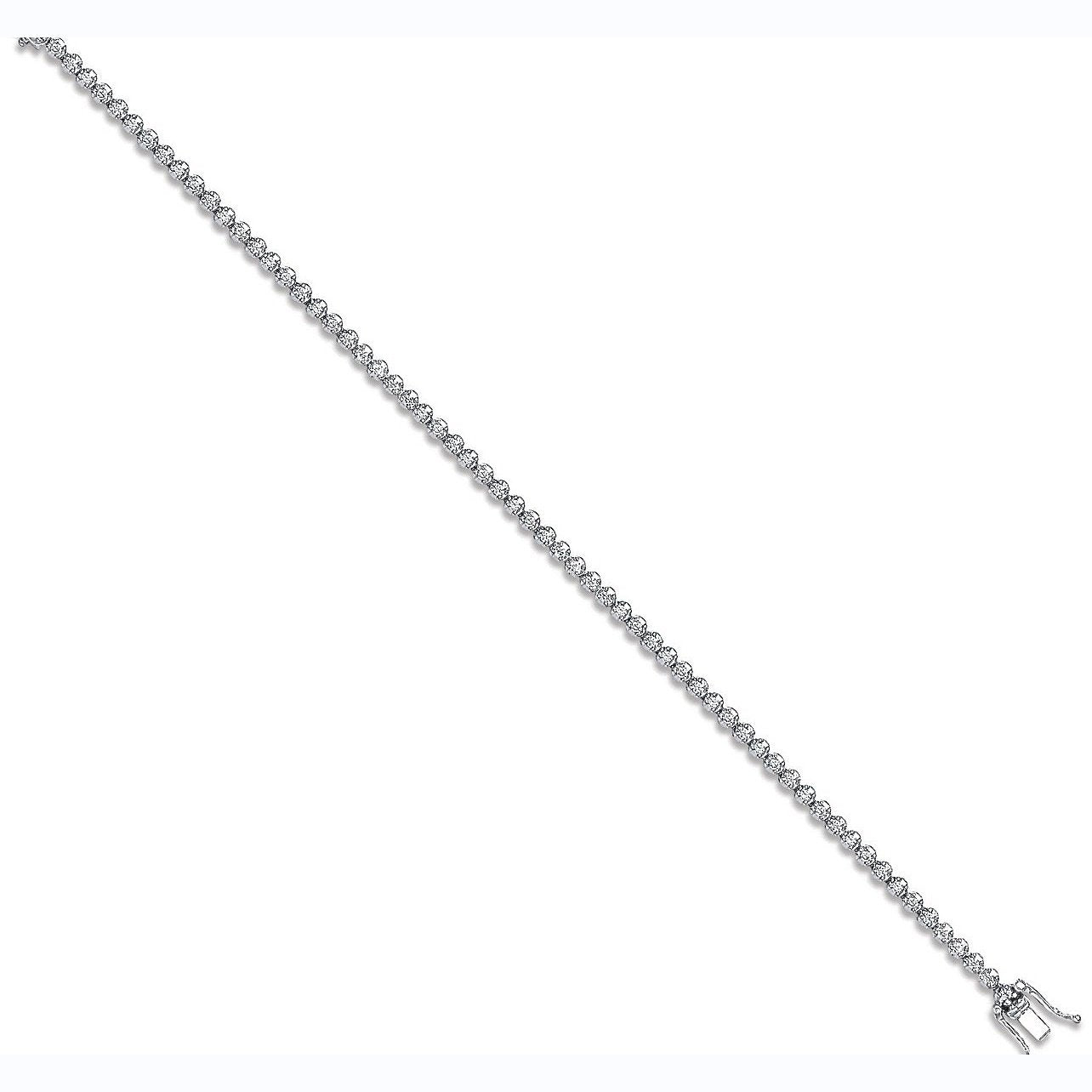18ct White Gold Diamond Tennis Bracelet 2.50ct- BARRETT JEWELLERY
