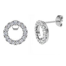 18ct White Gold Diamond Halo Earring 0.25ct-BARRETT JEWELLERY