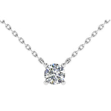 Platinum 950 Diamond Solitaire Pendant & Chain 0.30ct -BARRETT JEWELLERY