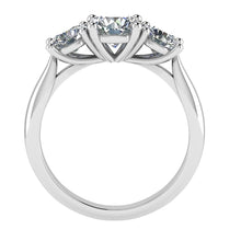 18ct White Gold Diamond Trilogy Ring 0.75ct - A Celebration of Your Love Story BARRETT JEWELLERY