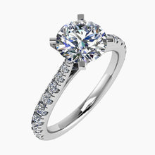 Platinum 950 Diamond Tulip Ring 0.50ct F/VSI Clarity -BARRETT JEWELLERY