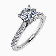 18ct White Gold Diamond Tulip Ring 0.50ct F/VSI Clarity -BARRETT JEWELLERY