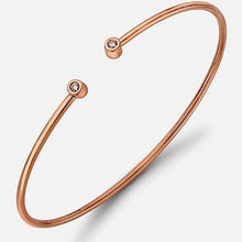 18ct Solid Rose Gold Diamond Bangle -BARRETT JEWELLERY
