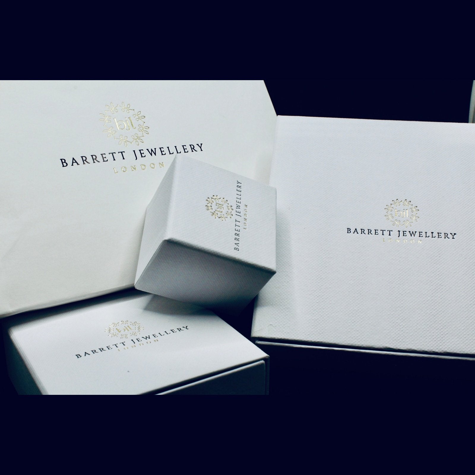 18ct Solid Gold Diamond Bangle - BARRETT JEWELLERY