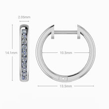 18ct White Gold Diamond Earring Huggies 0.20ct - BARRETT JEWELLERY