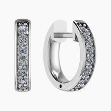 18ct White Gold Diamond Earring Huggies 0.26ct - BARRETT JEWELLERY