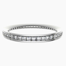 18ct White Gold Princess Cut Diamond Half Eternity Ring 0.35ct - BARRETT JEWELLERY