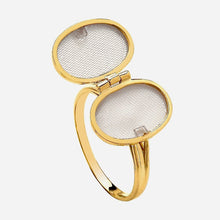 9ct Gold Oval Locket Keep safe Ring -BARRETT JEWELLERY