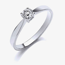 9ct White Gold Diamond Engagement Ring 0.25ct-BARETTT JEWELLERY