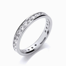 18ct White Gold Pave Set Full Eternity Diamond Ring 1.00ct- BARRETT JEWELLERY