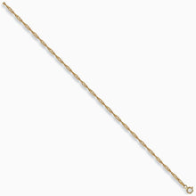 9ct Gold Singapore Link Anklet-BARRETT JEWELLERY