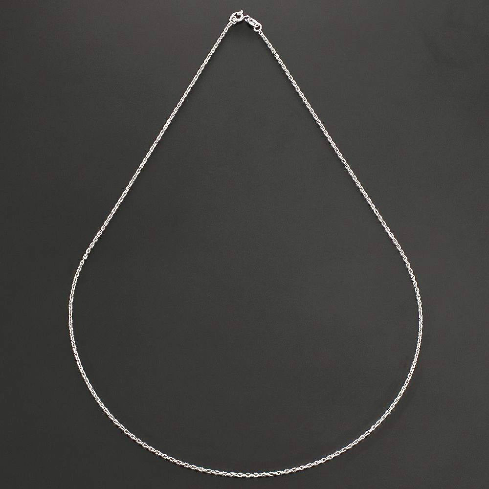 9ct White Gold Diamond Cut Belcher Chain For Everyday Wear - BARRETT JEWELLERY
