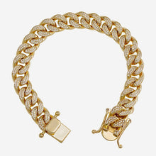 9ct Gold Cuban Link Bracelet 14mm - BARRETT JEWELLERY